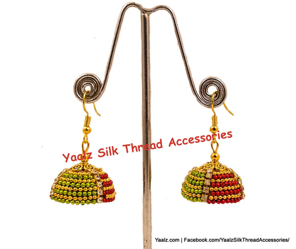 silk thread EARRING 