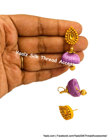 silk thread EARRING 