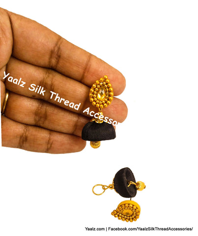 silk thread EARRING 