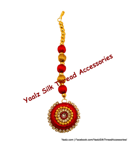 silk thread Maang Tikka 