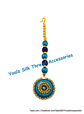 silk thread Maang Tikka 