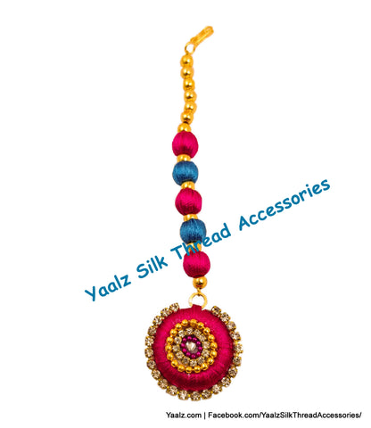 silk thread Maang Tikka 