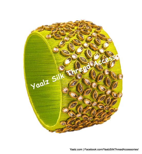 silk thread Single Bangle Collections 