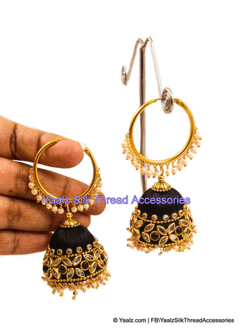 silk thread EARRINGS 