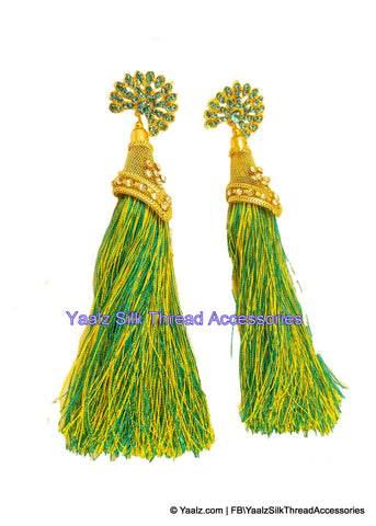 silk thread Earrings 