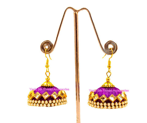 silk thread EARRINGS 