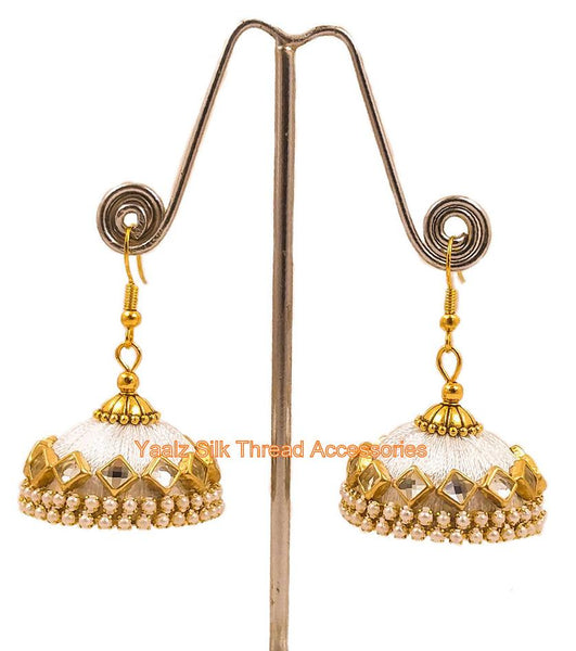 silk thread EARRINGS 