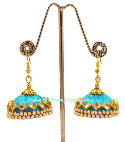 silk thread EARRINGS 