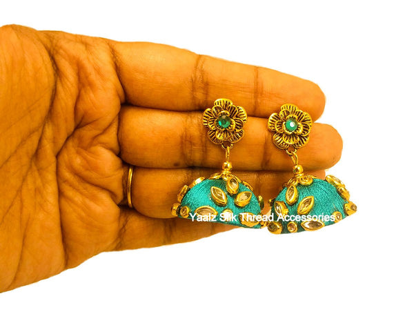 silk thread EARRINGS 