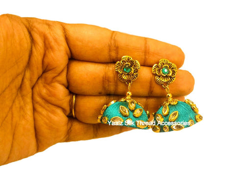 silk thread EARRINGS 