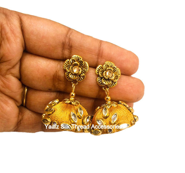 silk thread EARRINGS 