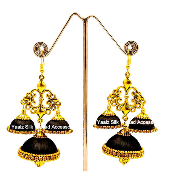 silk thread EARRINGS 