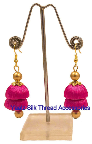silk thread EARRINGS 