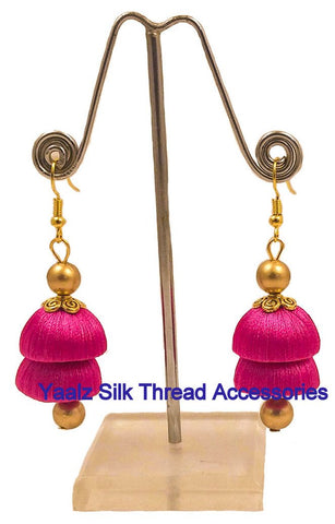 silk thread EARRINGS 