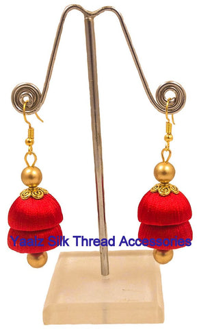 silk thread EARRINGS 