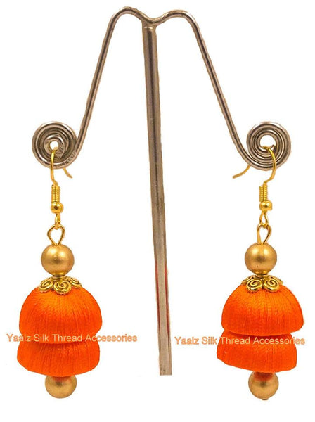 silk thread EARRINGS 