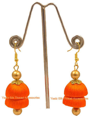 silk thread EARRINGS 