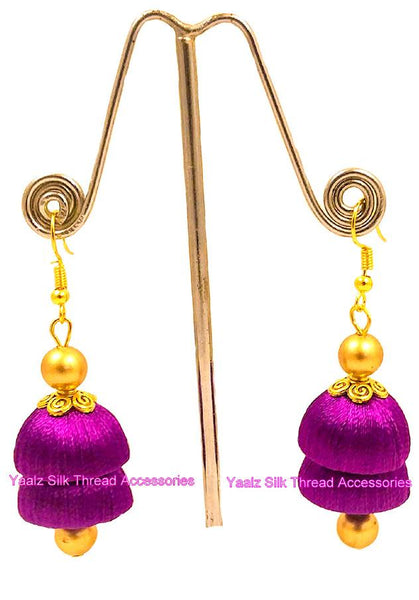 silk thread EARRINGS 