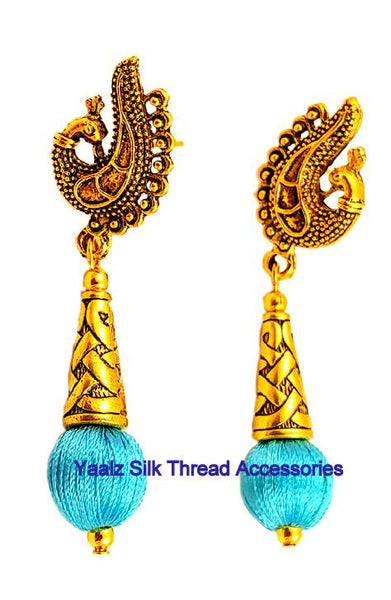 silk thread EARRINGS 