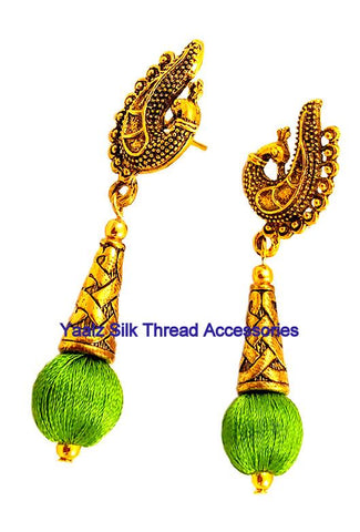 silk thread EARRINGS 