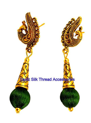 silk thread EARRINGS 
