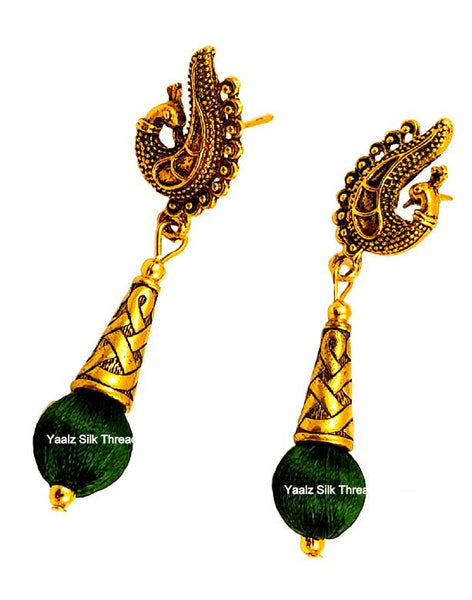 silk thread EARRINGS 