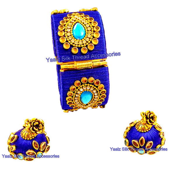 silk thread Bangle & Earring 