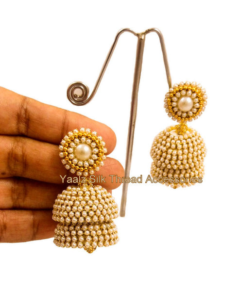 silk thread EARRINGS 