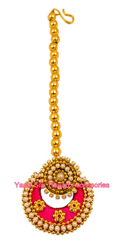 silk thread Maang Tikka 