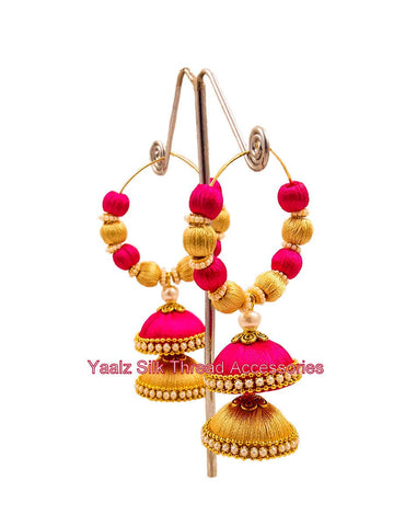 silk thread EARRINGS 