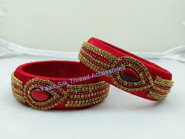 silk thread Single Bangle Collections 