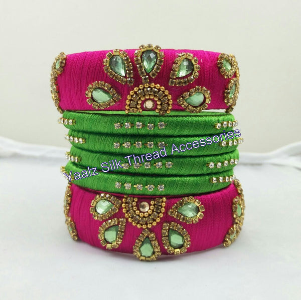 silk thread Grandeur Bangle Collections 