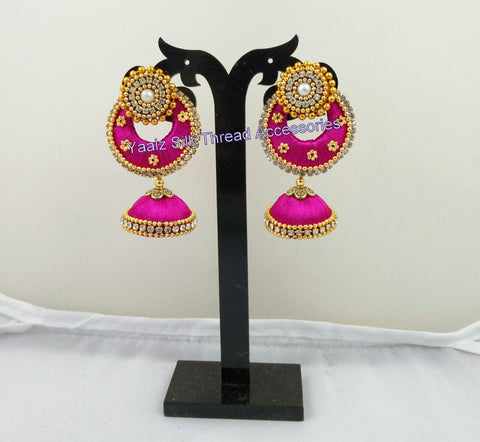 silk thread Chand Bali Earring 